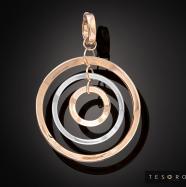 Pendant 3 concentric rings R and WG on glow 1000x910